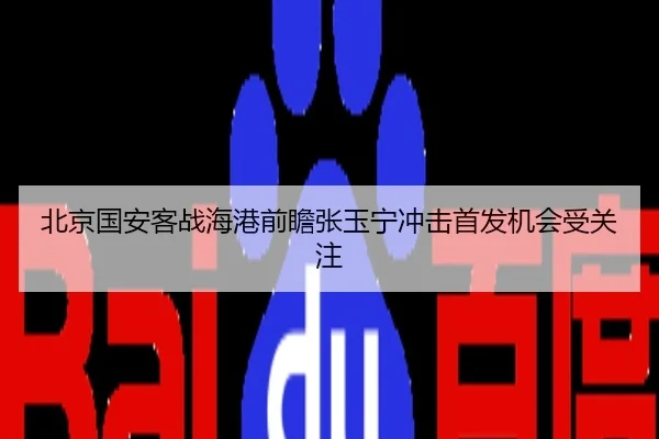 北京国安客战海港前瞻张玉宁冲击首发机会受关注