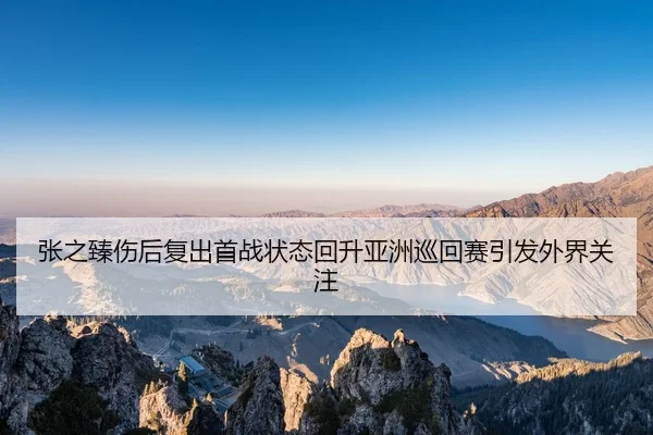 张之臻伤后复出首战状态回升亚洲巡回赛引发外界关注
